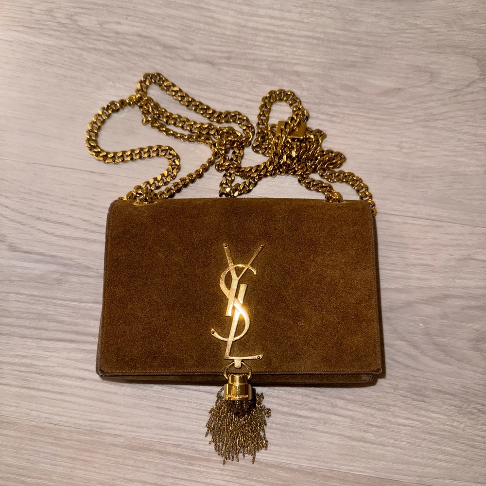 YSL Suede Kate Bag